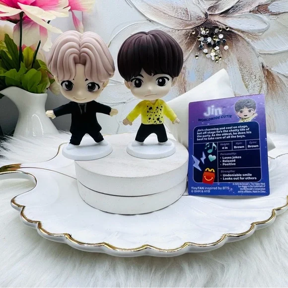 BTS Tiny Tan McDonald's Figures Jin & Jungkook - Picture 4 of 5